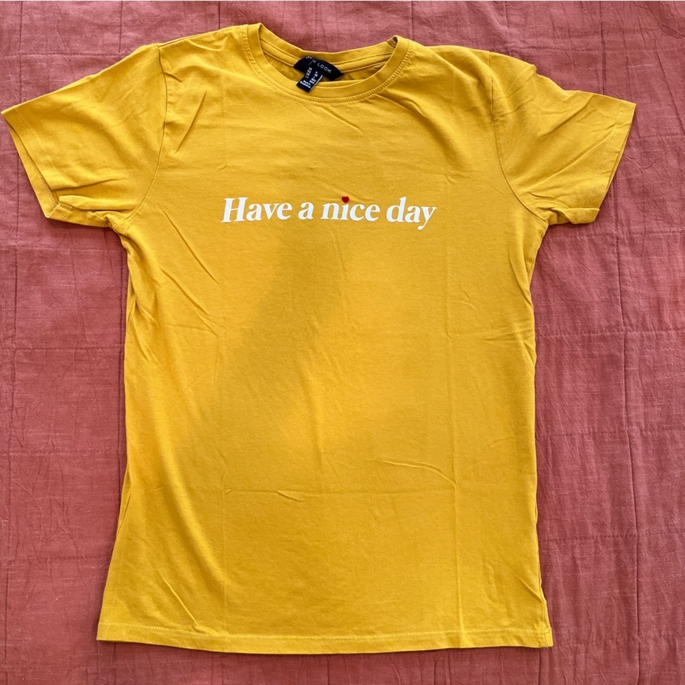 ASOS New Look Have a Nice Day Short Sleeve Graphic Tee